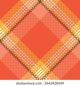 Seamless pattern of Scottish tartan plaid. Repeatable background with check fabric texture. Flat vector backdrop of striped textile print.
