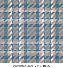 Seamless pattern of scottish tartan plaid. Repeatable background with check fabric texture. Vector backdrop striped textile print.