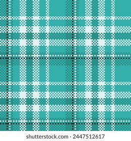 Seamless pattern of Scottish tartan plaid. Repeatable background with check fabric texture. Flat vector backdrop of striped textile print.