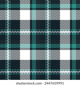 Seamless pattern of Scottish tartan plaid. Repeatable background with check fabric texture. Flat vector backdrop of striped textile print.