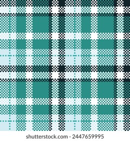 Seamless pattern of Scottish tartan plaid. Repeatable background with check fabric texture. Flat vector backdrop of striped textile print.