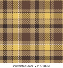 Seamless pattern of Scottish tartan plaid. Repeatable background with check fabric texture. Flat vector backdrop of striped textile print.