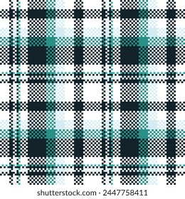 Seamless pattern of Scottish tartan plaid. Repeatable background with check fabric texture. Flat vector backdrop of striped textile print.