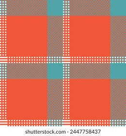 Seamless pattern of Scottish tartan plaid. Repeatable background with check fabric texture. Flat vector backdrop of striped textile print.