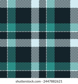 Seamless pattern of Scottish tartan plaid. Repeatable background with check fabric texture. Flat vector backdrop of striped textile print.