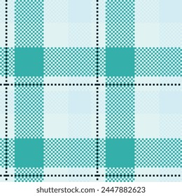 Seamless pattern of Scottish tartan plaid. Repeatable background with check fabric texture. Flat vector backdrop of striped textile print.