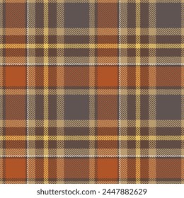 Seamless pattern of Scottish tartan plaid. Repeatable background with check fabric texture. Flat vector backdrop of striped textile print.