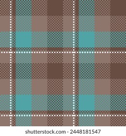 Seamless pattern of Scottish tartan plaid. Repeatable background with check fabric texture. Flat vector backdrop of striped textile print.