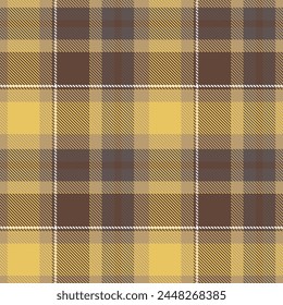 Seamless pattern of Scottish tartan plaid. Repeatable background with check fabric texture. Flat vector backdrop of striped textile print.