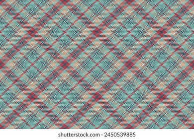 Seamless pattern of scottish tartan plaid. Repeatable background with check fabric texture. Vector backdrop striped textile print.