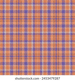 Seamless pattern of scottish tartan plaid. Repeatable background with check fabric texture. Vector backdrop striped textile print.