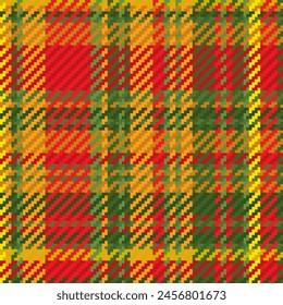 Seamless pattern of scottish tartan plaid. Repeatable background with check fabric texture. Vector backdrop striped textile print.