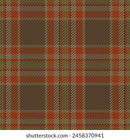 Seamless pattern of scottish tartan plaid. Repeatable background with check fabric texture. Vector backdrop striped textile print.