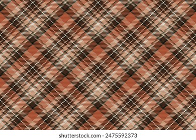 Seamless pattern of scottish tartan plaid. Repeatable background with check fabric texture. Vector backdrop striped textile print.