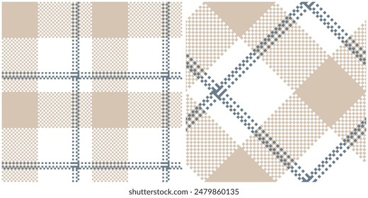 Seamless pattern of scottish tartan plaid. Repeatable background with check fabric texture. Flat vector backdrop of striped textile print.