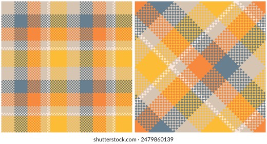 Seamless pattern of scottish tartan plaid. Repeatable background with check fabric texture. Flat vector backdrop of striped textile print.