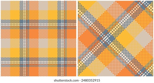Patrón sin fisuras de cuadros escoceses de tartán. Fondo repetible con textura de tela a cuadros. Fondo de Vector plano de estampado textil a rayas.