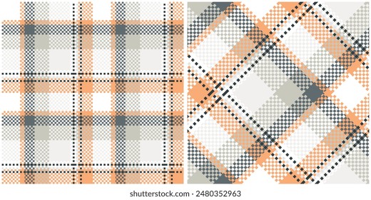 Nahtloses Muster aus schottischem Tartan plaid. Wiederholbarer Hintergrund mit Schecktextur. Flache Vektorgrafik Hintergrund aus gestreiftem Textildruck.