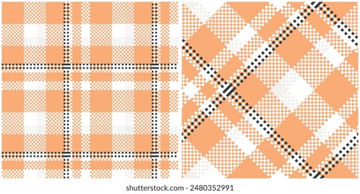 Seamless pattern of scottish tartan plaid. Repeatable background with check fabric texture. Flat vector backdrop of striped textile print.