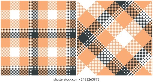Patrón sin fisuras de cuadros escoceses de tartán. Fondo repetible con textura de tela a cuadros. Fondo de Vector plano de estampado textil a rayas.