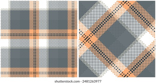 Seamless pattern of scottish tartan plaid. Repeatable background with check fabric texture. Flat vector backdrop of striped textile print.