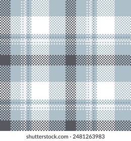Seamless pattern of scottish tartan plaid. Repeatable background with check fabric texture. Flat vector backdrop of striped textile print.