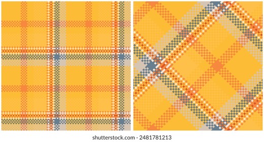 Seamless pattern of scottish tartan plaid. Repeatable background with check fabric texture. Flat vector backdrop of striped textile print.