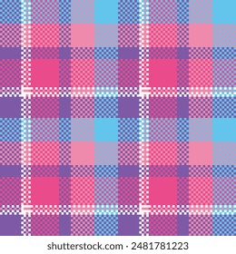 Seamless pattern of scottish tartan plaid. Repeatable background with check fabric texture. Flat vector backdrop of striped textile print.