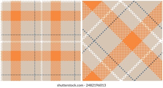 Seamless pattern of scottish tartan plaid. Repeatable background with check fabric texture. Flat vector backdrop of striped textile print.