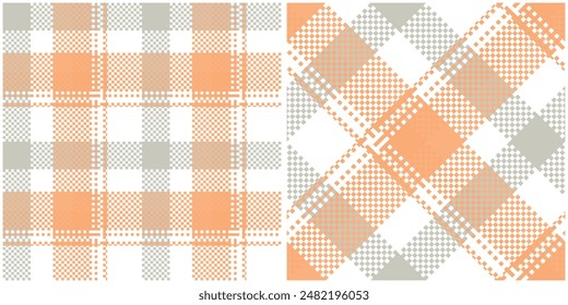 Seamless pattern of scottish tartan plaid. Repeatable background with check fabric texture. Flat vector backdrop of striped textile print.