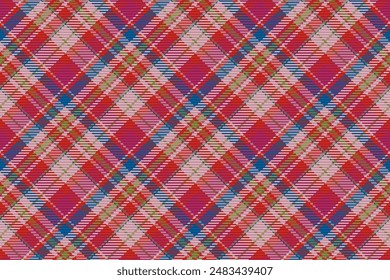 Seamless pattern of scottish tartan plaid. Repeatable background with check fabric texture. Vector backdrop striped textile print.