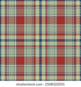 Seamless pattern of scottish tartan plaid. Repeatable background with check fabric texture. Vector backdrop striped textile print.