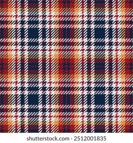 Seamless pattern of scottish tartan plaid. Repeatable background with check fabric texture. Vector backdrop striped textile print.