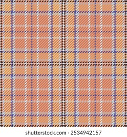 Padrão contínuo de tartan escocês xadrez. Fundo repetível com textura de tecido de verificação. Impressão têxtil listrada de fundo de vetor.