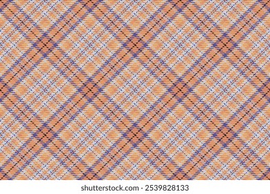 Padrão contínuo de tartan escocês xadrez. Fundo repetível com textura de tecido de verificação. Impressão têxtil listrada de fundo de vetor.