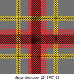 Padrão contínuo de tartan escocês xadrez. Fundo repetível com textura de tecido de verificação. Plano de fundo vetorial de impressão têxtil listrada.