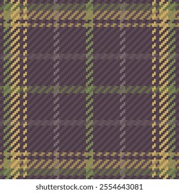 Seamless pattern of scottish tartan plaid. Repeatable background with check fabric texture. Vector backdrop striped textile print.