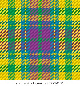 Seamless pattern of scottish tartan plaid. Repeatable background with check fabric texture. Vector backdrop striped textile print.