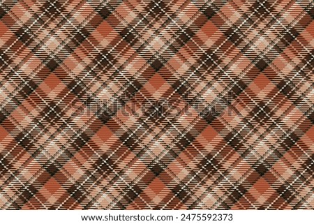 Seamless pattern of scottish tartan plaid. Repeatable background with check fabric texture. Vector backdrop striped textile print.
