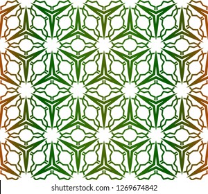 Seamless pattern For Scrapbook. Stylish Fashion Design Background. Vector illustration. Green, brown color.