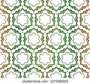 Seamless pattern For Scrapbook. Stylish Fashion Design Background. Vector illustration. Green, brown color.