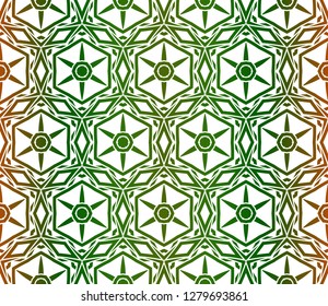 Seamless pattern For Scrapbook. Stylish Fashion Design Background. Vector illustration. Green, brown color.