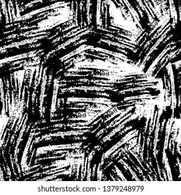 Seamless Pattern with Scratched Lines and Stripes. Dirt Ink Overlay Texture. Grungy Drawing Pattern. Sporty Clothes Background.