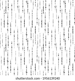 Seamless pattern with scratches and scuffs. Grunge. Black drawing isolated on white background. Abstract card. Vector geometric illustration. Decorative print. Abstract geometric backdrop.