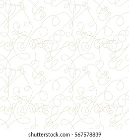 Seamless pattern of scroll line