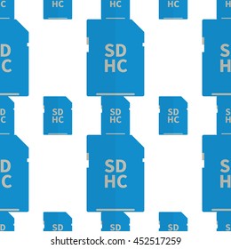 Seamless pattern of SD HC blue-gray color. Vector EPS 10.