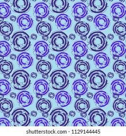 Seamless pattern of sea circles.