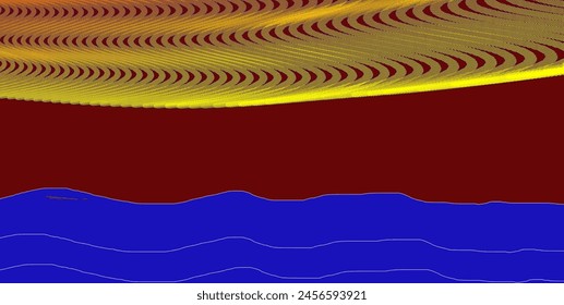 Seamless pattern sea, hand drawn waves background, wavy banner, 3D water, abstract sea, ocean, abstract waves. Vector illustration