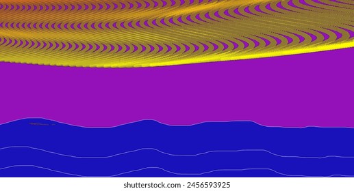Patrón sin fisuras mar, fondo de ondas dibujadas a mano, Anuncio ondulado, agua 3D, mar abstracto, océano, ondas abstractas. Ilustración vectorial
