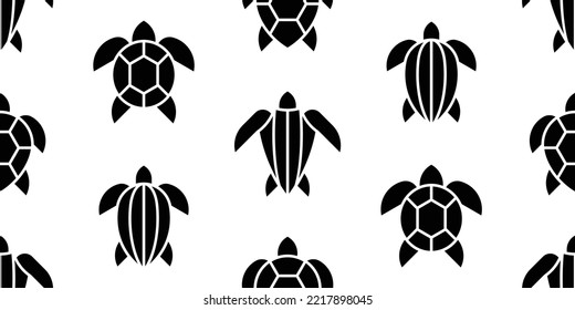 Seamless pattern with Sea Turtles. isolated on white background